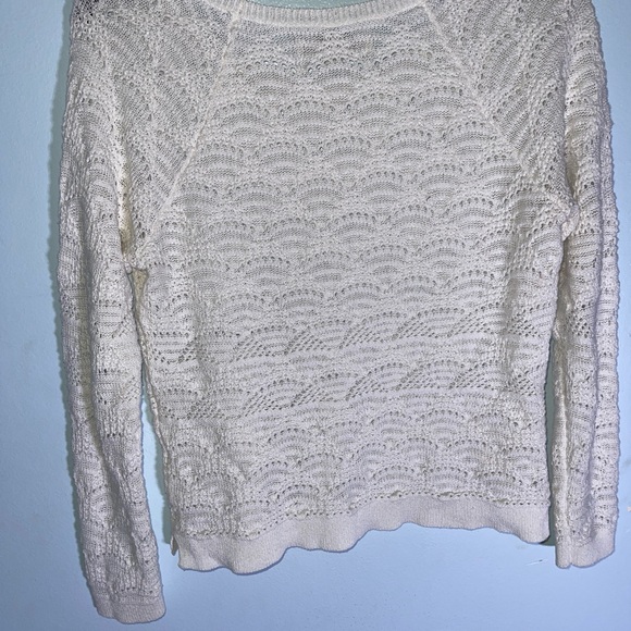 LOFT Ivory Textured Knit Top - Picture 6 of 8